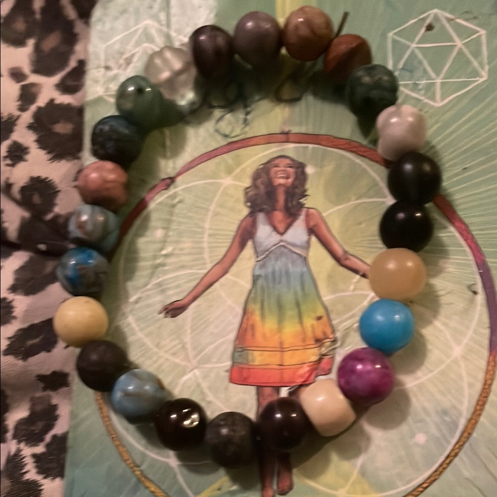 Hand made w beads and minerals- many you will know & I can add charm or zodiac
